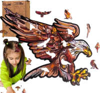 Opakowanie Puzzle drewniane eko 125 Orzeł karpacki A3