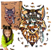 Opakowanie Puzzle drewniane eko 130 Leśny lis A3