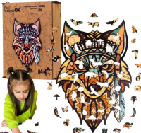 Opakowanie Puzzle drewniane eko 65 Leśny lis A4