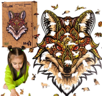 Opakowanie Puzzle drewniane eko 70 Zaczarowany lis A4