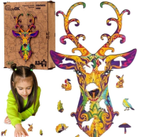 Opakowanie Puzzle drewniane eko 95 Szlachetny jeleń A3