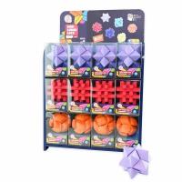 Opakowanie Puzzle drewniane kolorowe IQ łamigłówki 3w1