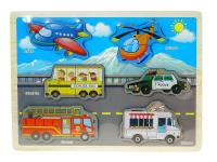 Opakowanie Puzzle drewniane Pojazdy