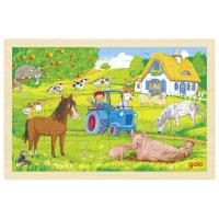 Puzzle Farma 24el. Wydawca: Goki. SmakLiter.pl Opakowanie Puzzle Farma 24el
