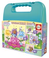 Opakowanie Puzzle Koci Domek Gabi walizka 12  + 16 + 20  + 25 114267