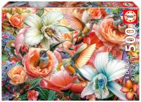Opakowanie Puzzle Kolibry i kwiaty 500 el 114085