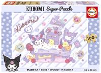 Opakowanie Puzzle Kuromi drewniane 100 el 114067