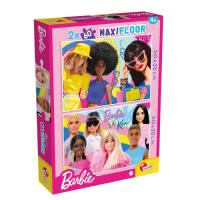 Puzzle Maxifloor 2x60 Barbie. Wydawca: Lisciani. SmakLiter.pl Opakowanie Puzzle Maxifloor 2x60 Barbie