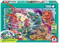 Puzzle PQ 100 Duże przygody małych dinozaurów G3. Wydawca: Schmidt. SmakLiter.pl Opakowanie Puzzle PQ 100 Duże przygody małych dinozaurów G3
