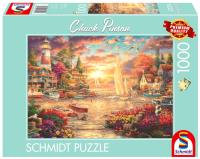 Puzzle PQ 1000 Chuck Pinson Poranek nad jezior G3. Wydawca: Schmidt. SmakLiter.pl Opakowanie Puzzle PQ 1000 Chuck Pinson Poranek nad jezior G3