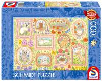 Puzzle PQ 1000 Portrety kociej socjety G3. Wydawca: Schmidt. SmakLiter.pl Opakowanie Puzzle PQ 1000 Portrety kociej socjety G3