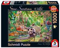 Puzzle PQ 1000 Steve Sundram Zwierzęta Azji G3. Wydawca: Schmidt. SmakLiter.pl Opakowanie Puzzle PQ 1000 Steve Sundram Zwierzęta Azji G3