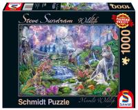 Puzzle PQ 1000 Zwierzęta w blasku księżyca G3. Wydawca: Schmidt. SmakLiter.pl Opakowanie Puzzle PQ 1000 Zwierzęta w blasku księżyca G3