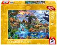 Puzzle PQ 1500 Świąt zwierząt G3. Wydawca: Schmidt. SmakLiter.pl Opakowanie Puzzle PQ 1500 Świąt zwierząt G3