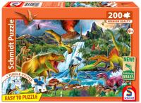 Puzzle PQ 200 Dinozaury G3. Wydawca: Schmidt. SmakLiter.pl Opakowanie Puzzle PQ 200 Dinozaury G3