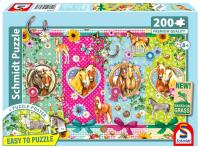 Puzzle PQ 200 Szczęśliwe konie G3. Wydawca: Schmidt. SmakLiter.pl Opakowanie Puzzle PQ 200 Szczęśliwe konie G3