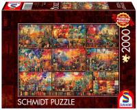 Puzzle PQ 2000 Podróże z książką i winem G3. Wydawca: Schmidt. SmakLiter.pl Opakowanie Puzzle PQ 2000 Podróże z książką i winem G3