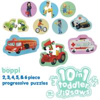 Puzzle progresywne Boppi 10w1 Pojazdy i zawody 30 elementów. Wydawca: Boppi. SmakLiter.pl Opakowanie Puzzle progresywne Boppi 10w1 Pojazdy i zawody 30 elementów