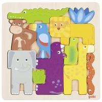 Puzzle Safari 11el. Wydawca: Goki. SmakLiter.pl Opakowanie Puzzle Safari 11el