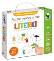Puzzle sensoryczne Literki Kapitan Nauka. Wydawca: Edgard PAP. SmakLiter.pl Opakowanie Puzzle sensoryczne Literki Kapitan Nauka