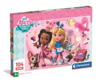 PUZZLE SUPER 104 EL Alice’s Wonderland Bakery. Wydawca: Clementoni. SmakLiter.pl Opakowanie PUZZLE SUPER 104 EL Alice’s Wonderland Bakery