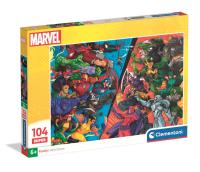 PUZZLE SUPER 104 EL SUPER KOLOR Marvel. Wydawca: Clementoni. SmakLiter.pl Opakowanie PUZZLE SUPER 104 EL SUPER KOLOR Marvel