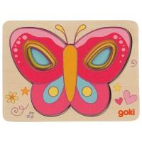Puzzle warstwowe Motyl. Wydawca: Goki. SmakLiter.pl Opakowanie Puzzle warstwowe Motyl