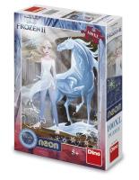 Puzzle XL 100 Kraina Lodu świecące w ciemności. Wydawca: Dino Toys. SmakLiter.pl Opakowanie Puzzle XL 100 Kraina Lodu świecące w ciemności