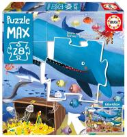Puzzle XL 28 Podwodne zwierzęta. Wydawca: Educa. SmakLiter.pl Opakowanie Puzzle XL 28 Podwodne zwierzęta