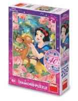 Puzzle z diamencikami Królewna Śnieżka 200el. Wydawca: Dino Toys. SmakLiter.pl Opakowanie Puzzle z diamencikami Królewna Śnieżka 200el