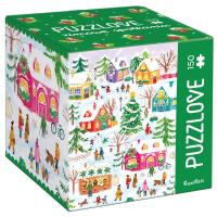 Puzzlove CzuCzu Zimowe spotkania 150el. Wydawca: Bright Junior Media. SmakLiter.pl Opakowanie Puzzlove CzuCzu Zimowe spotkania 150el