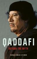 Okładka książki Qaddafi. Beyond the Myth