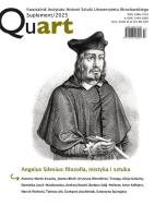 Okładka książki Quart Suplement 2025 Angelus Silesius: filozofia..