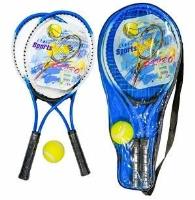 Rakietki, piłka i torba do tenisa. Wydawca: W&K. SmakLiter.pl Opakowanie Rakietki, piłka i torba do tenisa