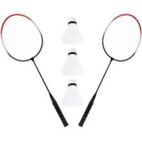 Rakiety z lotkami do badmintona w pokrowcu. Wydawca: Enero. SmakLiter.pl Opakowanie Rakiety z lotkami do badmintona w pokrowcu