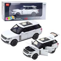 Opakowanie Range Rover metalowy suv światło dżwięk 1:32 biały