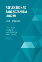 Okładka książki Refleksje nad zarządzaniem ludźmi T.1