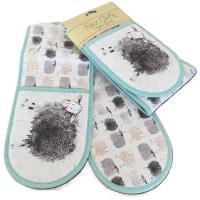 Rękawice kuchenne GLV13 Owieczki. Wydawca: Alex Clark. SmakLiter.pl Opakowanie Rękawice kuchenne GLV13 Owieczki