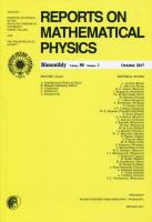 Opakowanie Reports on Mathematical Physics 70/2 Pergamon