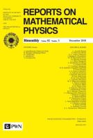 Okładka książki Reports on Mathematical Physics 82/3