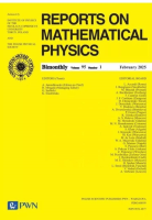 Okładka książki Reports on Mathematical Physics 95/1