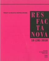 Okładka książki Res Facta Nova 19(28) 2018