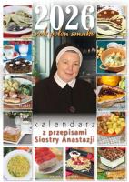 Rok pełen smaku 2026 Kalendarz z przepisami. Autor: Anastazja Pustelnik FDC. SmakLiter.pl Okładka książki Rok pełen smaku 2026 Kalendarz z przepisami