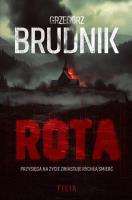 Rota. Autor: Grzegorz Brudnik. SmakLiter.pl Okładka książki Rota