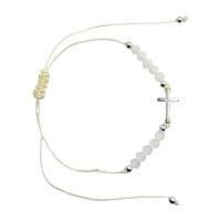 Opakowanie Różaniec 10-tka różańca biała z krzyżykiem