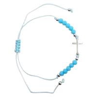 Opakowanie Różaniec 10-tka różańca niebieska z krzyżykiem