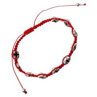 Opakowanie Różaniec 10-tka sznurek czerwony z krzyżykami