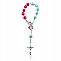 Opakowanie Różaniec do samochodu Jezu Ufam Tobie szklany