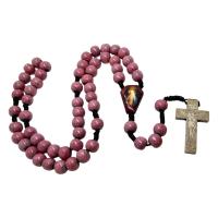 Opakowanie Różaniec drewniany róż
