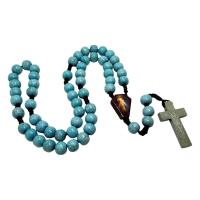 Opakowanie Różaniec drewniany turkus